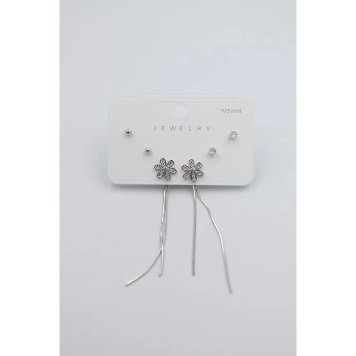 ieg™ Çoklu Set Küpe - Gümüş