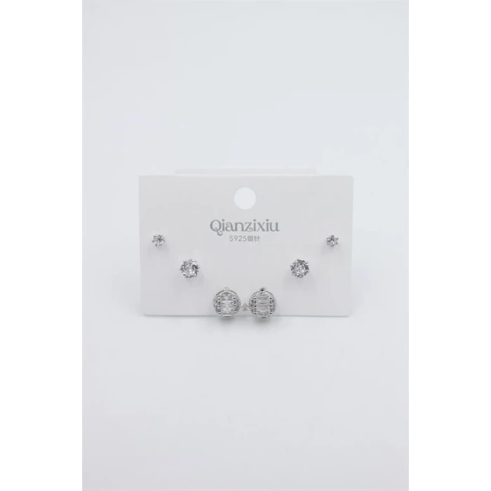 ieg™ Çoklu Set Küpe - Gümüş