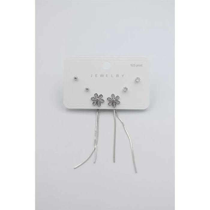 İEG Çoklu Set Küpe - Gümüş