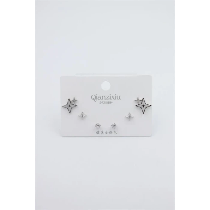 ieg™ Çoklu Set Küpe - Gümüş