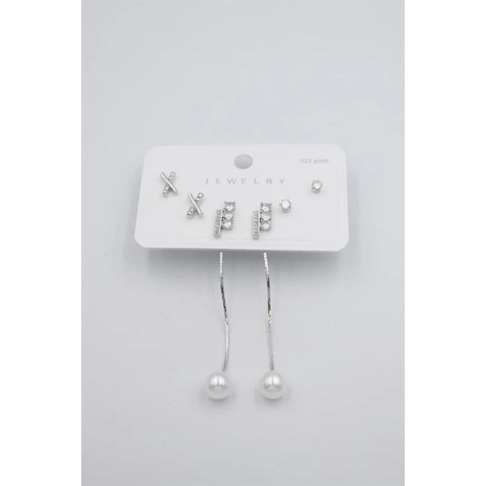 ieg™ Çoklu Set Küpe - Gümüş