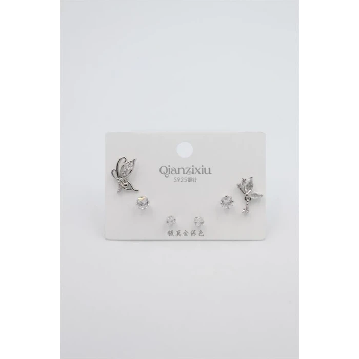 ieg™ Çoklu Set Küpe - Gümüş