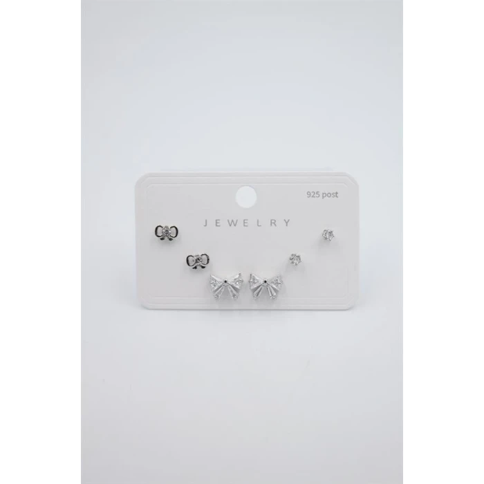 İEG Çoklu Set Küpe - Gümüş