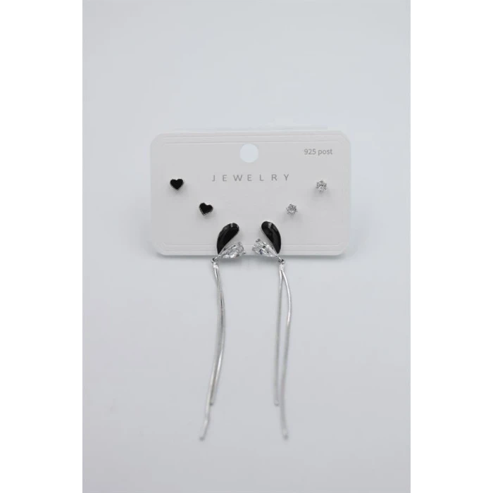 ieg™ Çoklu Set Küpe - Gümüş