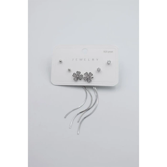 ieg™ Çoklu Set Küpe - Gümüş