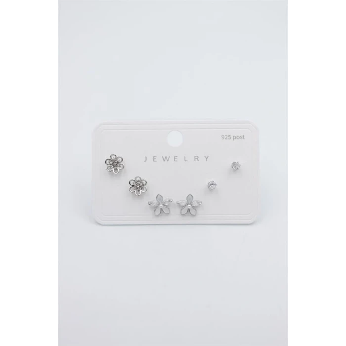 ieg™ Çoklu Set Küpe - Gümüş