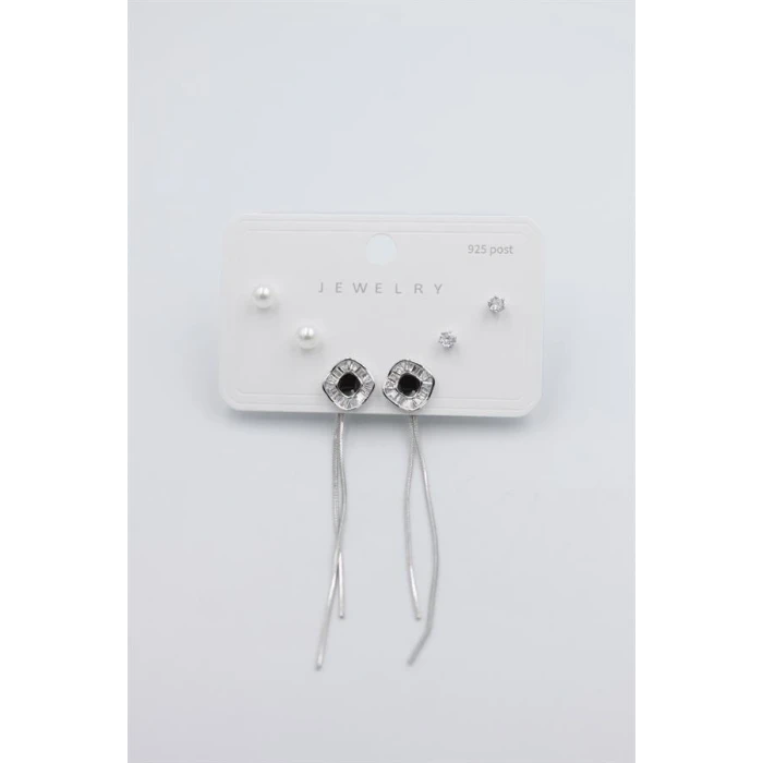 İEG Çoklu Set Küpe - Gümüş