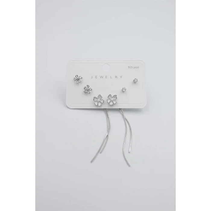 ieg™ Çoklu Set Küpe - Gümüş