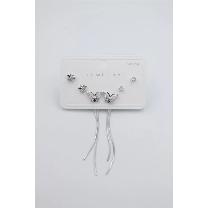 ieg™ Çoklu Set Küpe - Gümüş