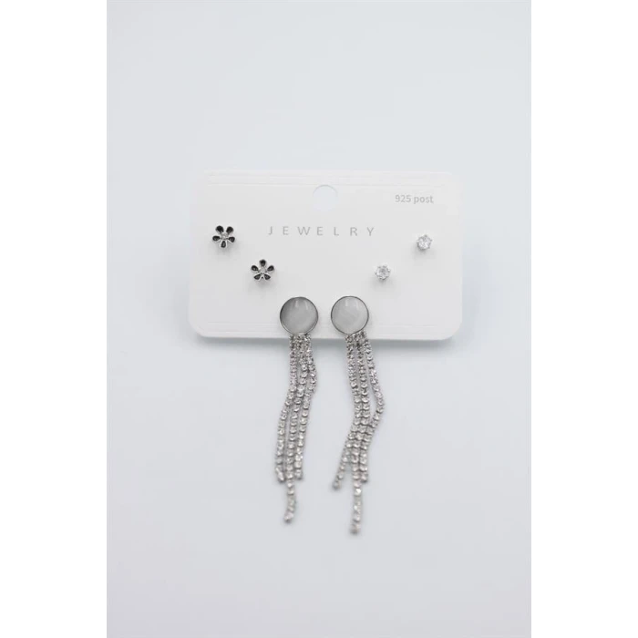 ieg™ Çoklu Set Küpe - Gümüş