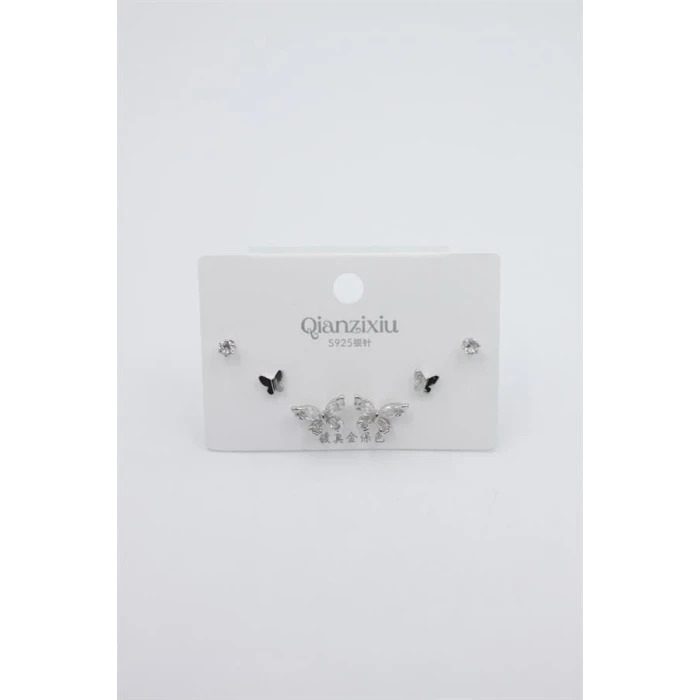 ieg™ Çoklu Set Küpe - Gümüş