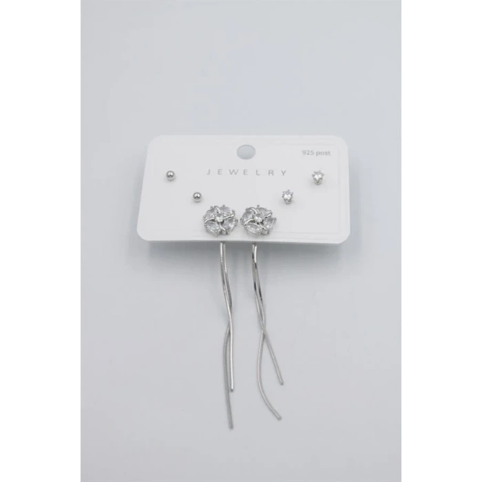 ieg™ Çoklu Set Küpe - Gümüş