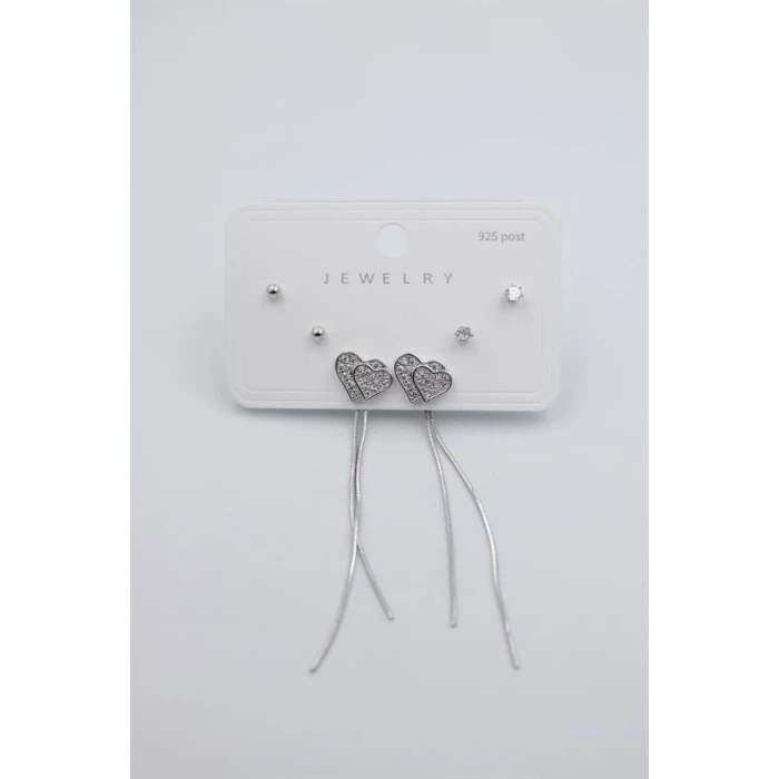 ieg™ Çoklu Set Küpe - Gümüş