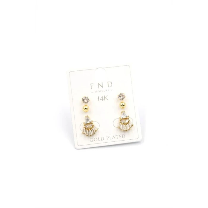 ieg™ Çoklu Taşlı Küpe - Altın