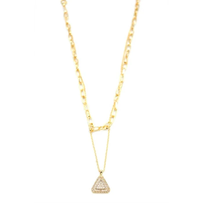ieg™ Çoklu Üçgen Kolye - Altın