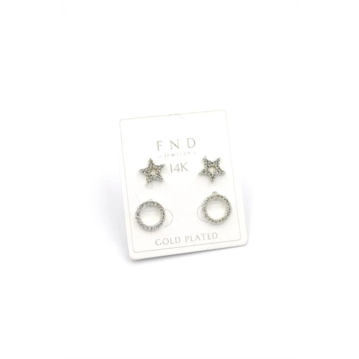 ieg™ Çoklu Yıldız Küpe - Gümüş