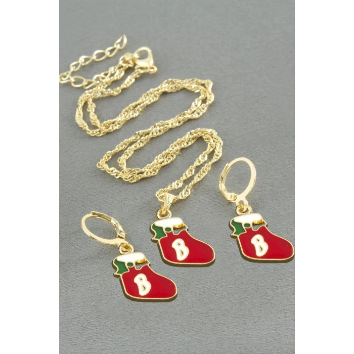 ieg™ Çorap Yılbaşı Kutulu Zincir Kolye Set