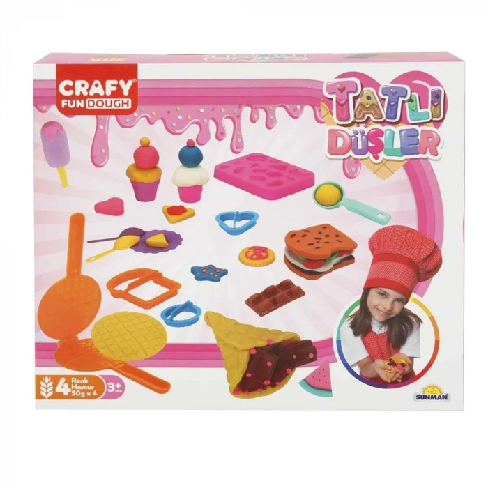 ieg™ Crafy Tatlı Düşler Oyun Hamuru Seti 200 g 22 Parça
