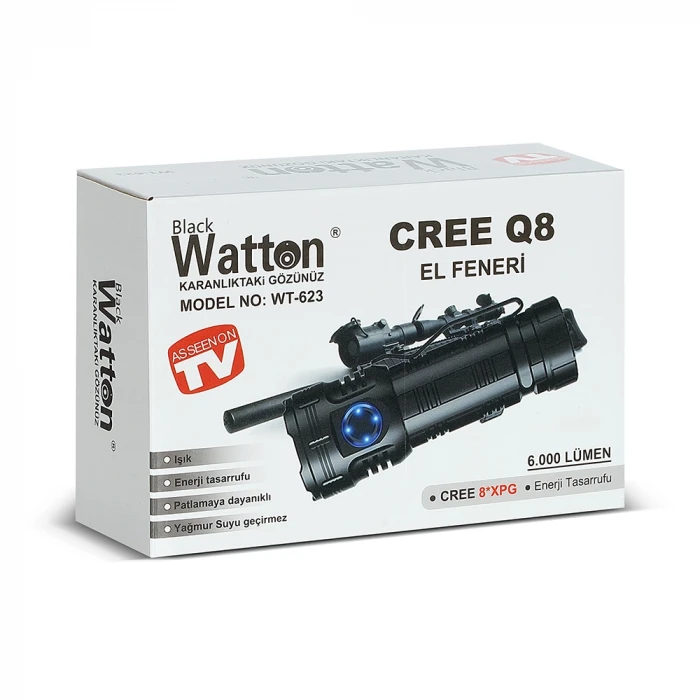 ieg™ Cree Q8- XQG 8+1 Led  Şarjlı El Feneri WT-623