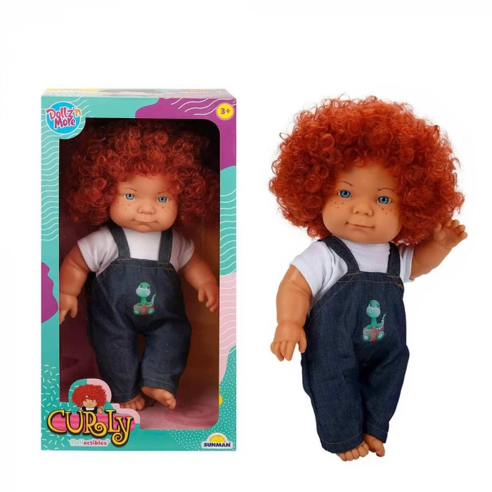 ieg™ Curly Bebek Tulumlu Elbiseli Et Bebek 35 cm