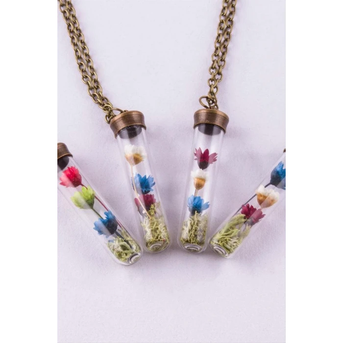 ieg™ Çuvuk Mantar Tıpalı Fanus Canlı Kolye