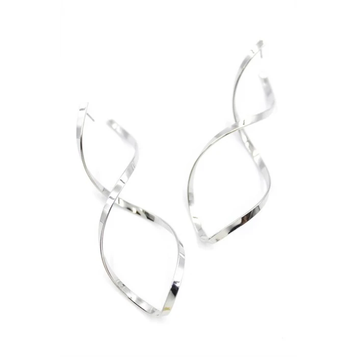 İEG Dalgalı Küpe - Gümüş