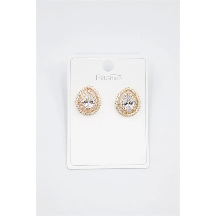 ieg™ Damla Taşlı Küpe - Altın