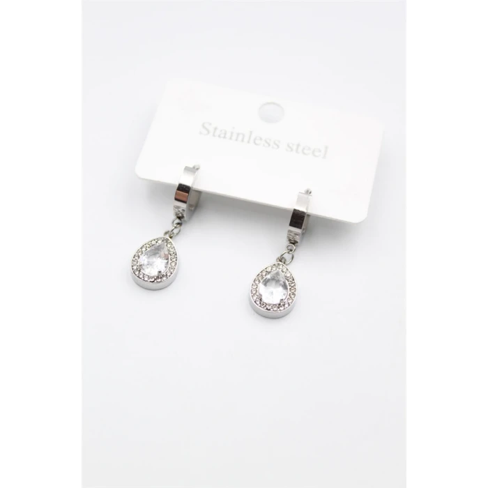 ieg™ Damla Taşlı Küpe - Gümüş