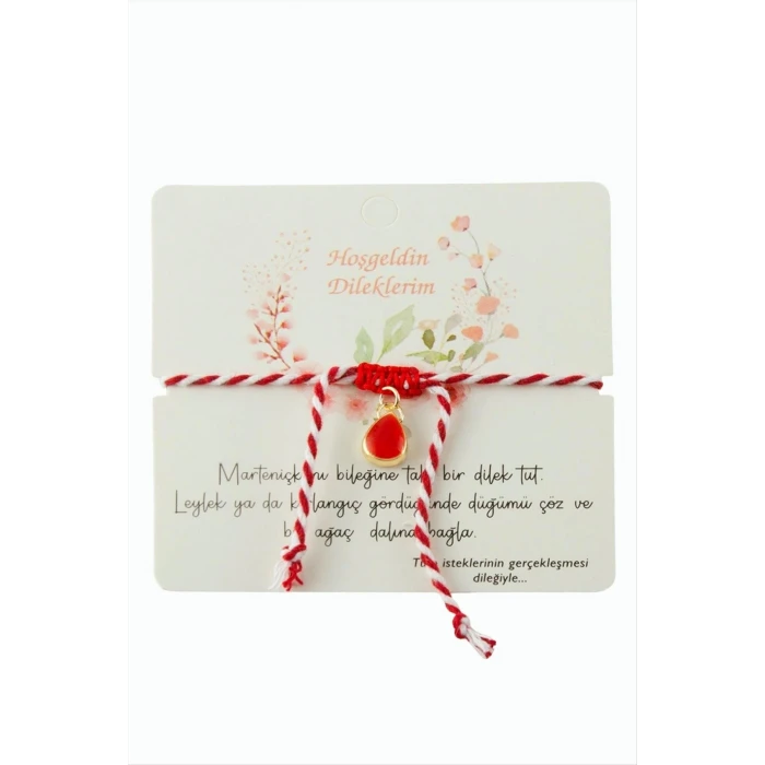 ieg™ Damla Taşlı Marteniçka İp Bileklik