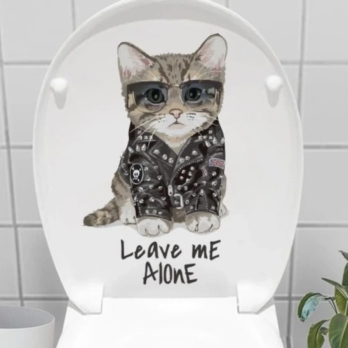 ieg™ Decohandy Klozet Etiketi Leave Me Alone