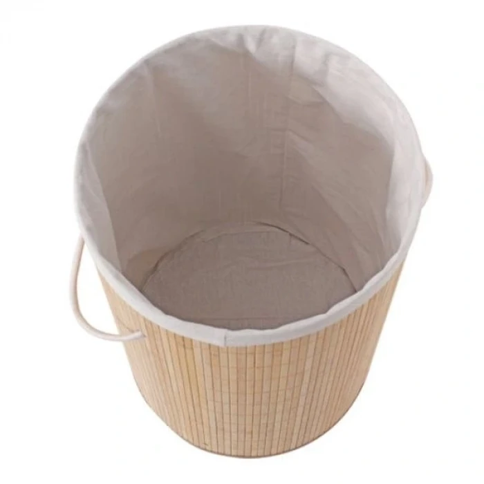 ieg™ DecoHandy Yuvarlak Bambu Kirli Sepeti