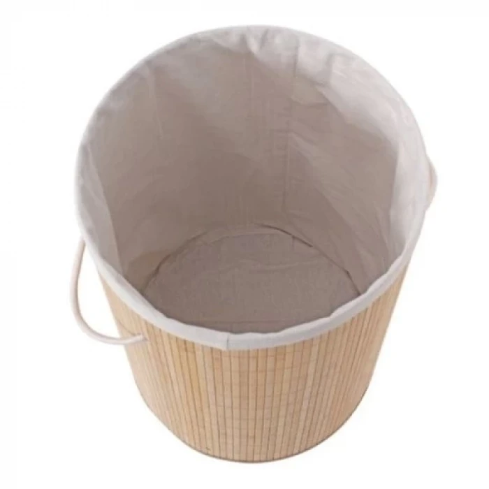 ieg™ DecoHandy Yuvarlak Bambu Kirli Sepeti