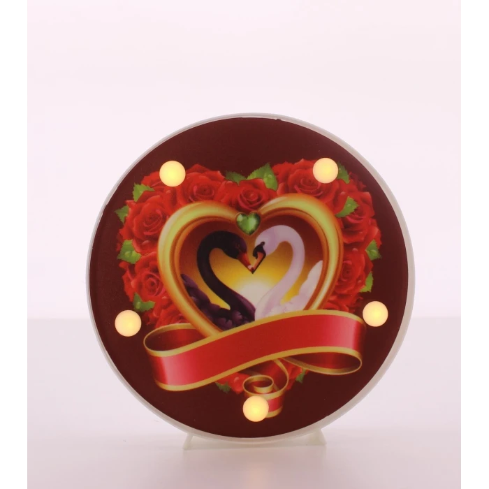 ieg ™ Dekoratif  3D Led Lamba Kuğu Temalı  Led Lamba