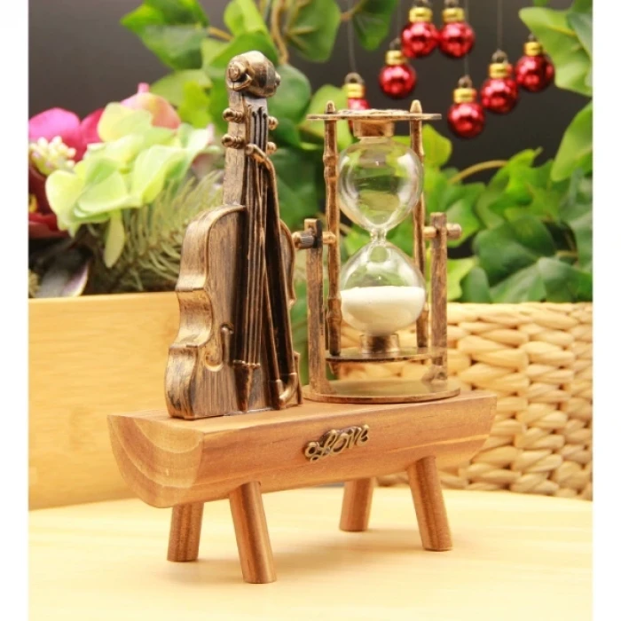 ieg™ Dekoratif Keman Tasarımlı Kum Saati