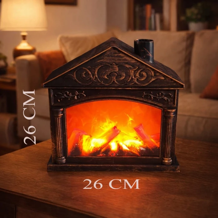 ieg™ Dekoratif Ledli Ev Tasarımlı Şömine