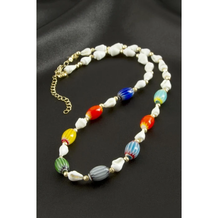 ieg™ Deniz Kabuğu Cam Boncuk Kolye