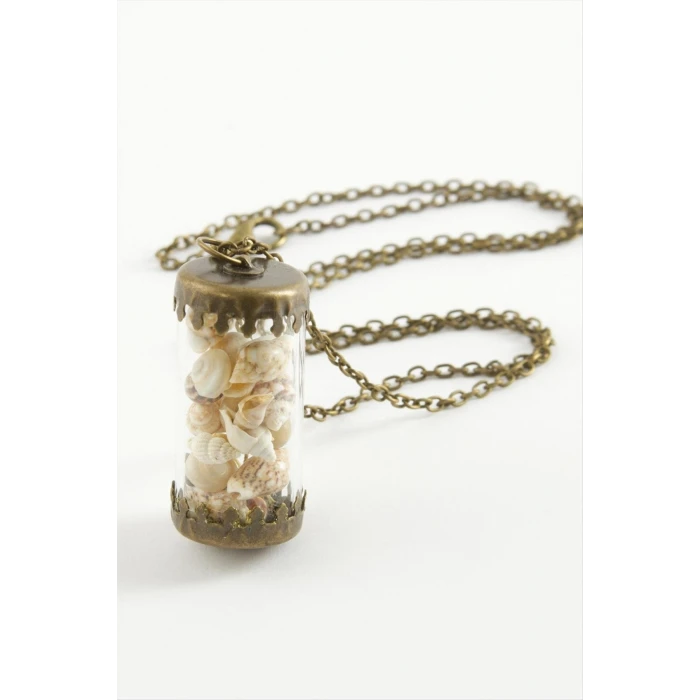 ieg™ Deniz Kabuğu Fanus Canlı Kolye