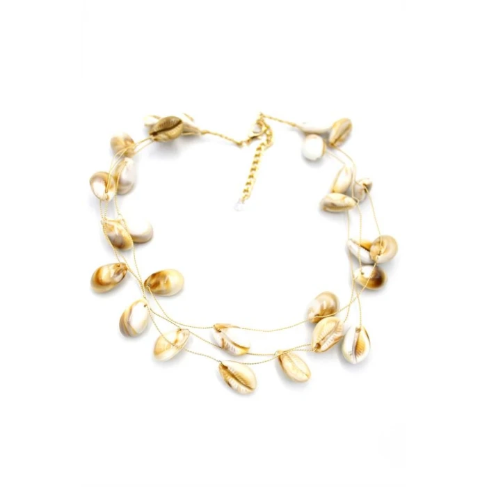 İEG Deniz Kabuğu Kolye - Kahverengi