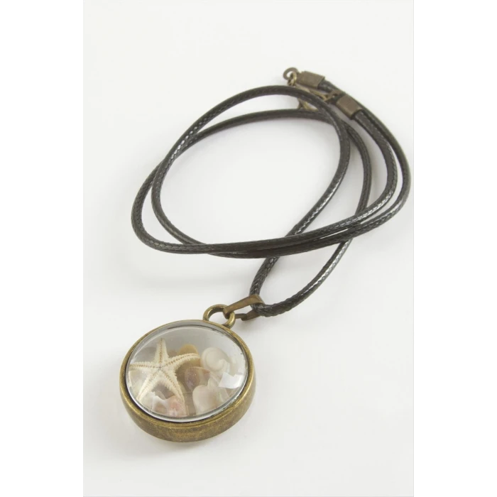 ieg™ Deniz Yıldızı Bombeli Canlı Kolye