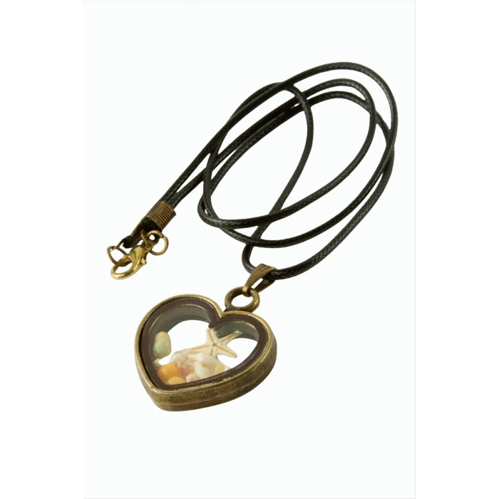 ieg™ Deniz Yıldızı Kalp Canlı Kolye