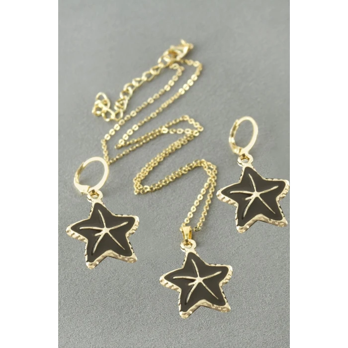 ieg™ Deniz Yıldızı Mineli Kutulu Kolye Set