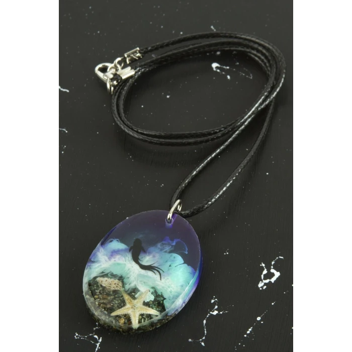 ieg™ Deniz Yıldızı Oval Epoksi Kolye