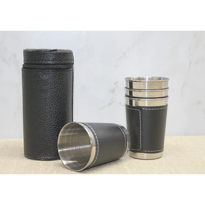 ieg™ Derili Kılıflı 4lü Shot Bardak