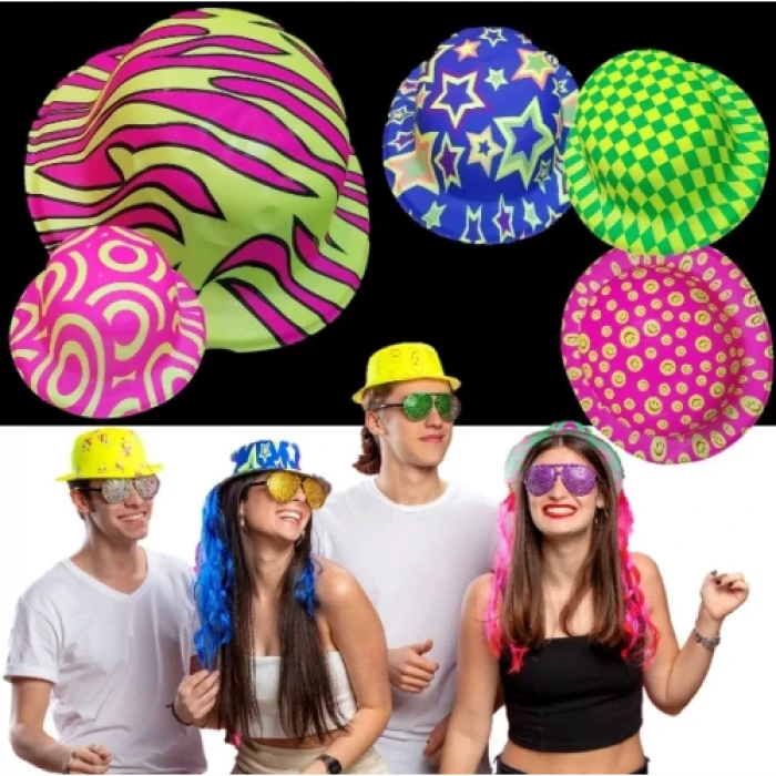 ieg™ Desenli Plastik Parti Şapkası