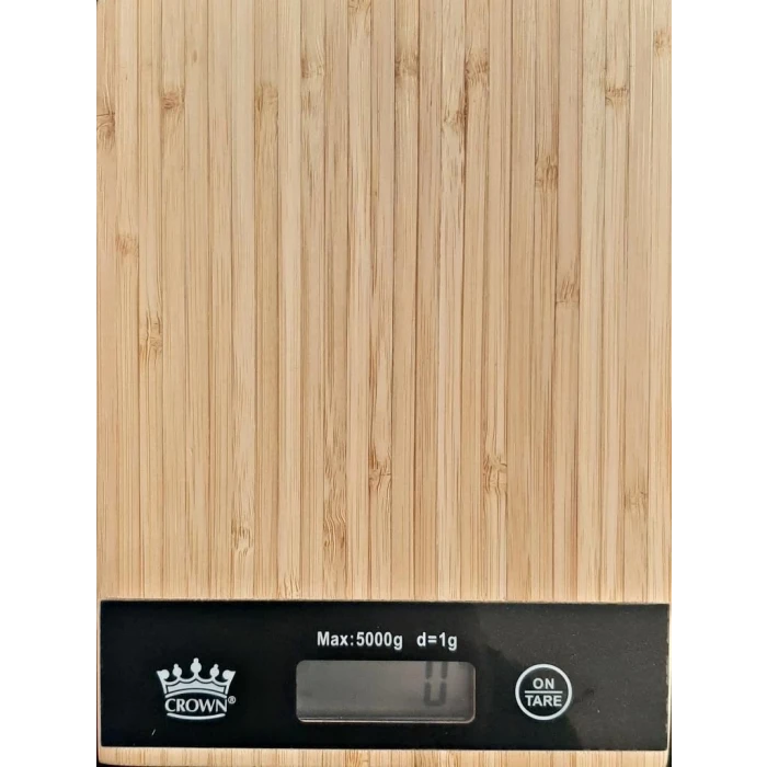 ieg™ Dijital Lcd Mutfak Tartısı Terazisi 5kg Bambu Desenli