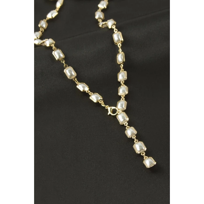 ieg™ Dikdörtgen İnci Y Kolye