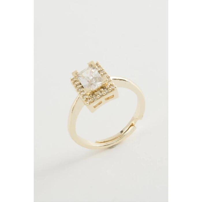 ieg™ Dikdörtgen Tek Taşlı Yüzük