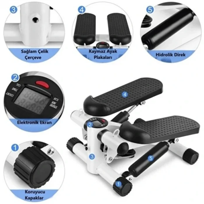 ieg™ Direnç Lastikli Mini Stepper Egzersiz Aleti