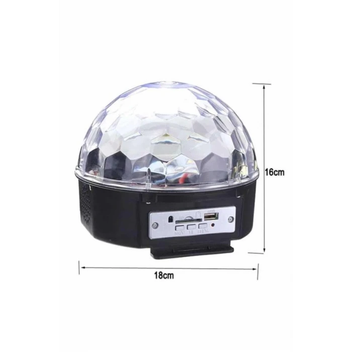 ieg™ Disko Topu Renkli Işıklı Lazer Parti Bluetooth Bağlantılı Led Küre