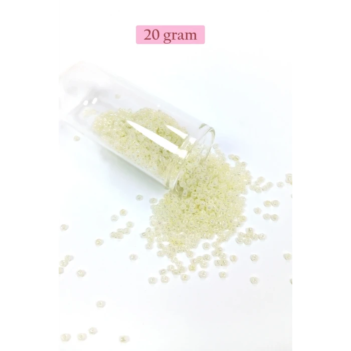 İEG Dökme Cam Kum Boncuk (11/0) 2 mm - 4 Renk - Toplam 80 Gram -  BNC401